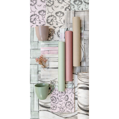 Pastelový behúň na stôl Tonja, 0,4x24m, netkaná textília, antik rosé