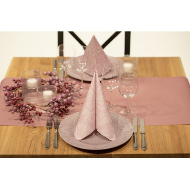 Moderné servítky Rex s jemným vzorom, netkaná textília, 40x40cm, pastelovo ružové