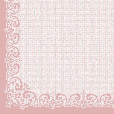 Svadobné a slávnostné servítky Janina, pastelová ružová, 40x40cm