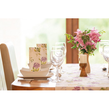 Luxusné kvetované servítky Esther, 40x40cm, netkaná textília