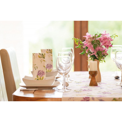 Luxusné kvetované servítky Esther, 40x40cm, netkaná textília