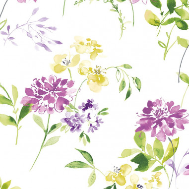 Luxusné kvetované servítky Esther, 40x40cm, netkaná textília