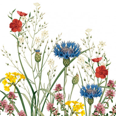 Luxusné kvetované servítky Edith, 40x40cm, netkaná textília