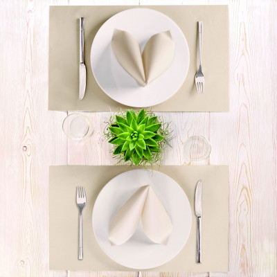 Jednorazové prestieranie z netkanej textílie, 30x40cm, svetlé kapučíno, 250ks