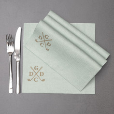 Koktailové servítky z netkanej textílie, biele, 24x24cm 2