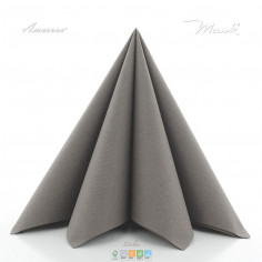 Béžovo-šedé servítky z netkanej textílie, 40x40cm