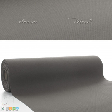 Stredová šerpa na stôl z netkanej textílie, 0,4x24m, béžovo-šedá