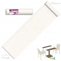 Šerpa na stôl jednofarebná biela, 40cm x 25m, netkaná textília