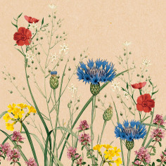 Luxusné kvetované servítky Edith, 40x40cm, papierové