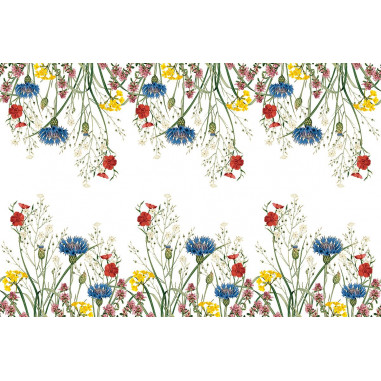 Luxusný kvetovaný behúň na stôl Edith, 0,4mx24m, netkaná textília