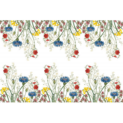 Luxusný kvetovaný behúň na stôl Edith, 0,4mx24m, netkaná textília