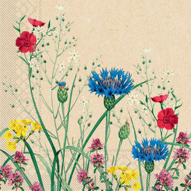 Luxusné kvetované servítky Edith, 33x33cm, papierové