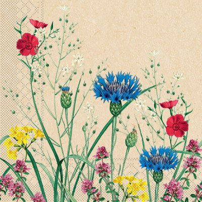 Luxusné kvetované servítky Edith, 33x33cm, papierové