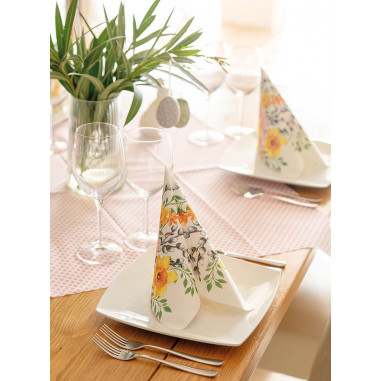 Jarné kvetované servítky Antje, 40x40cm,...