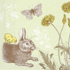 Veľkonočné servítky Peter, 40x40cm, papierové, 100 ks