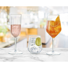 Nerozbitné plastové poháre Kaleido na šampanské, 270ml 2