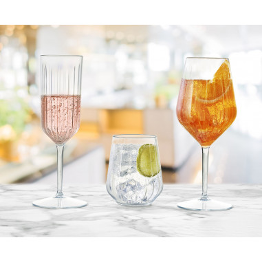 Nerozbitné plastové poháre Kaleido na víno, 470ml