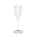 Plastové poháre na sekt, prosecco, 110ml, transparentné