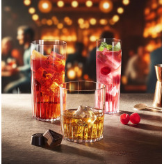 Nerozbitné plastové poháre Torino DOF na koňak, whisky, 400ml 2