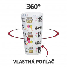 Nerozbitné plastové poháre s vlastnou potlačou, 400ml