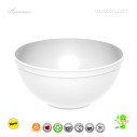 Nerozbitné misky z tvrdeného plastu Ø 23,5cm, objem 3,35l, biele