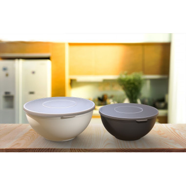 Plastový vrchnák na nerozbitné plastové misky s objemom 2l