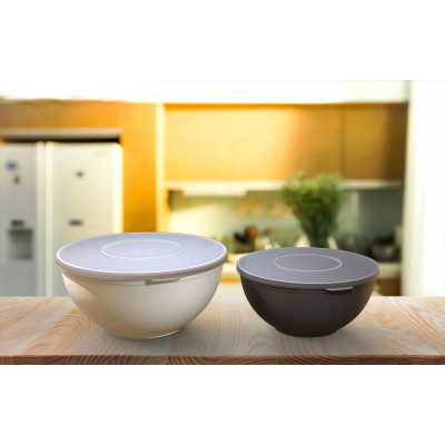 Plastový vrchnák na nerozbitné plastové misky s objemom 2l