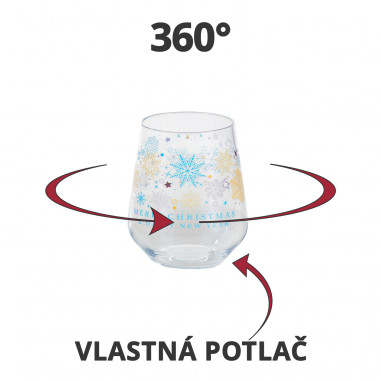 Nerozbitné plastové poháre na vodu, miešané drinky, s vlastnou potlačou, 390ml