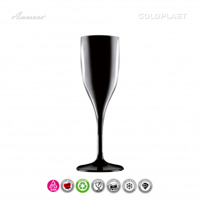 Nerozbitné plastové poháre na sekt, prosecco s vlastnou potlačou,150ml