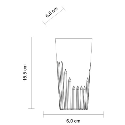Plastové poháre na long drinky a koktaily Milano Cooler, 480ml