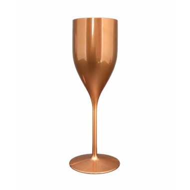 Nerozbitný plastový pohár na šampanské, prosecco Verona, 180ml, bronzový