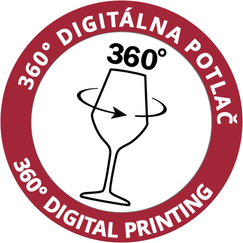 360° digitálna potlač na poháre